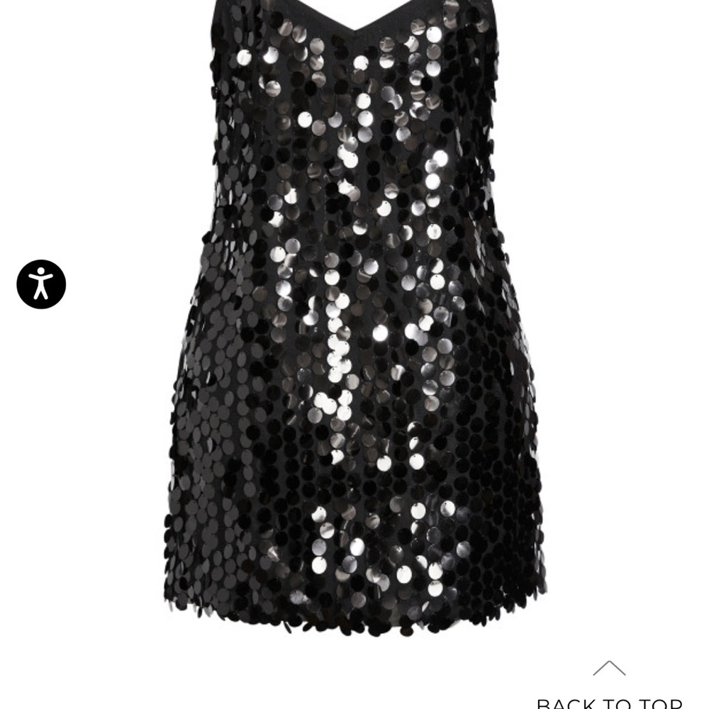 City chic Sequin Groove Dress Black, size 18, “M” in city chic sizes - Picture 5 of 10